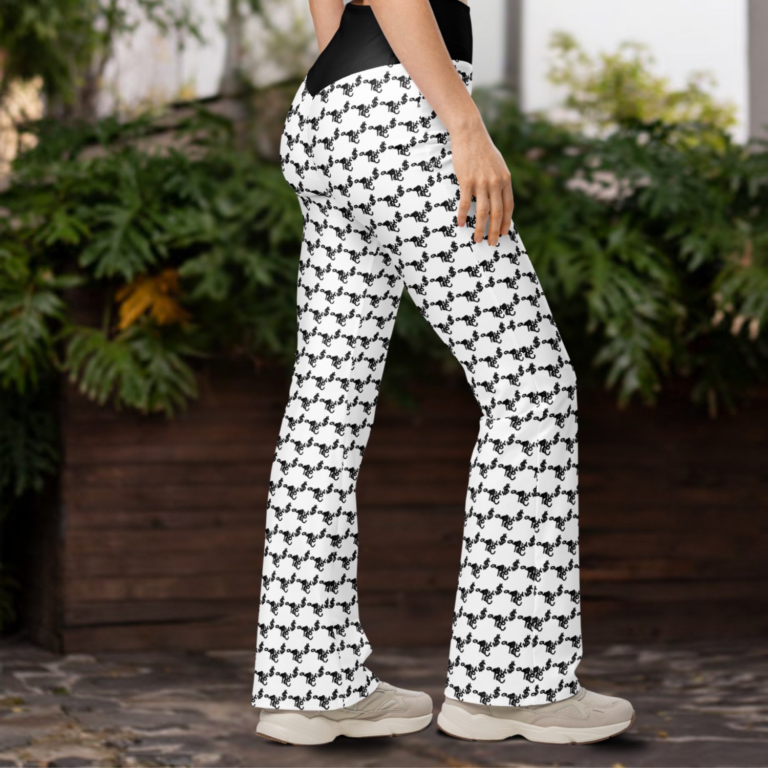 NuSage Signature Two-Piece Jumpsuit Flare Legging Pant