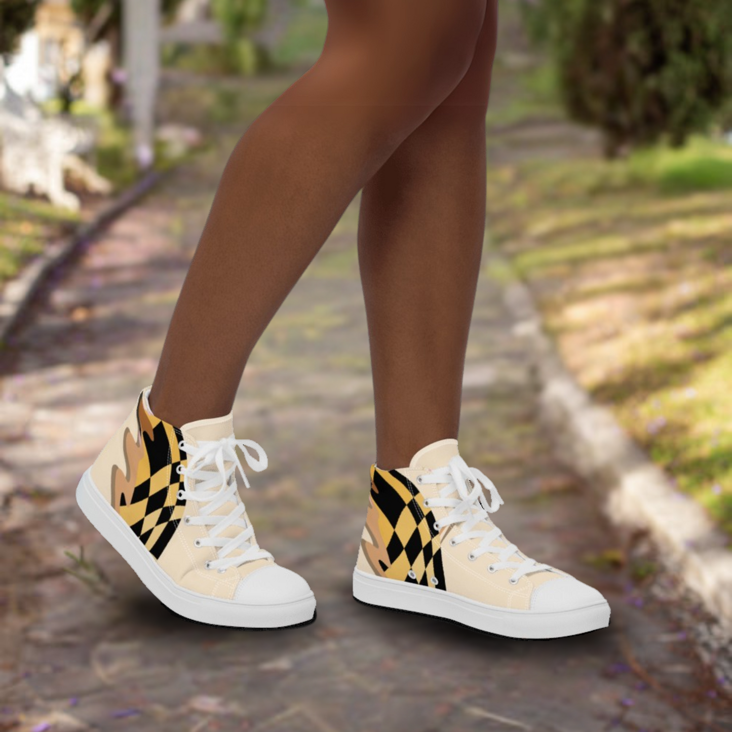 Astra Golden Prism Women’s high top canvas shoes