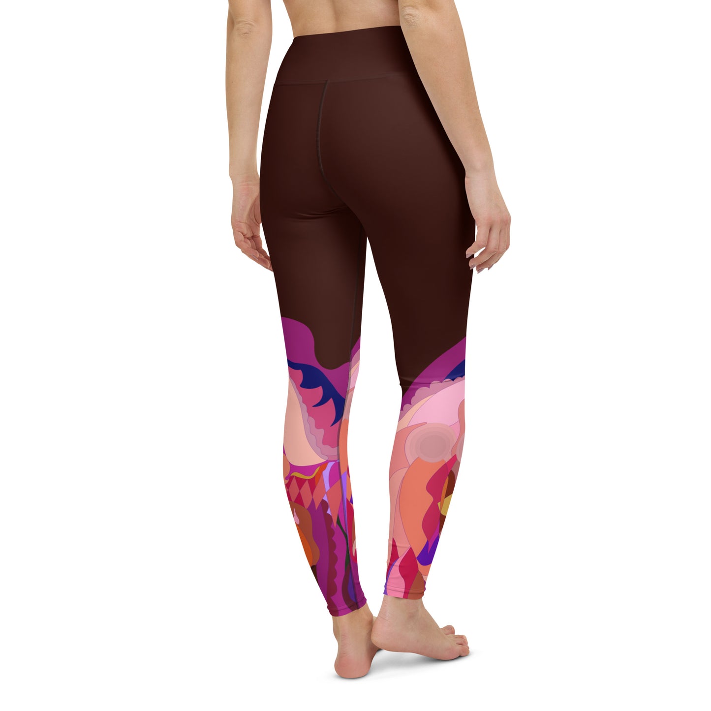 Deep Brown "Jubilee" Yoga Leggings