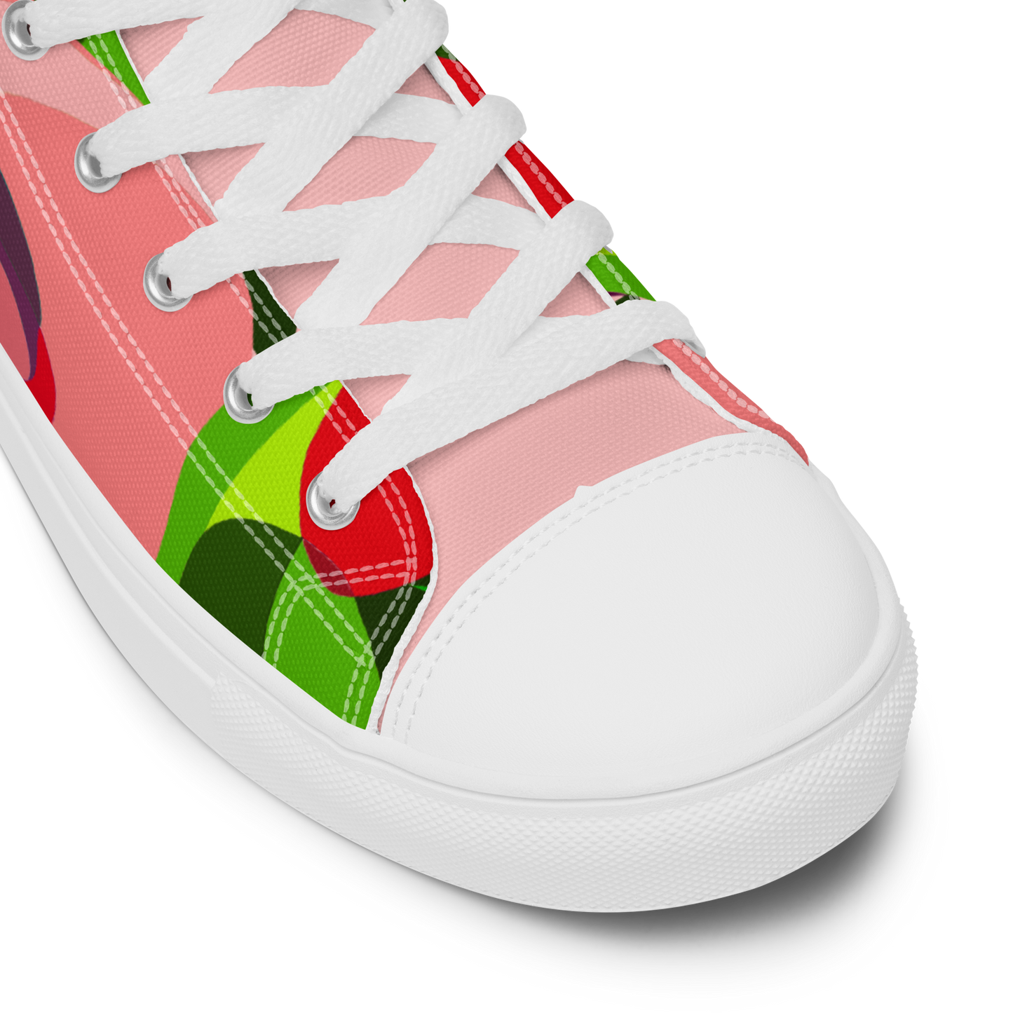 WOMEN'S Dancing in Tulips High Tops (White)