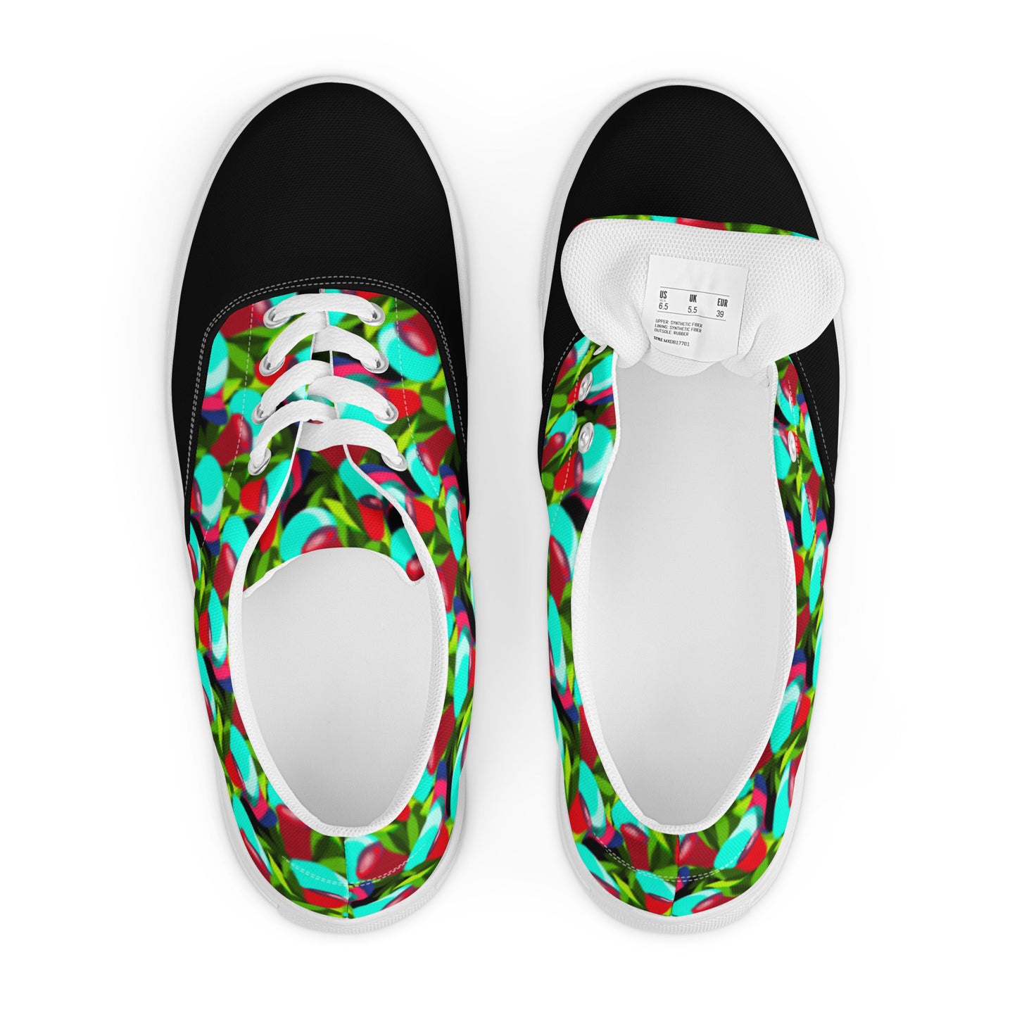 Black Cherry "Jubilations" Red Tulips Low Top Shoes (Women's)