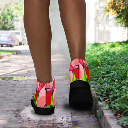 Aurora Dancing in Tulips High Top Shoes