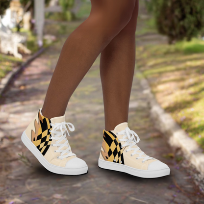 Astra Golden Prism Women’s high top canvas shoes