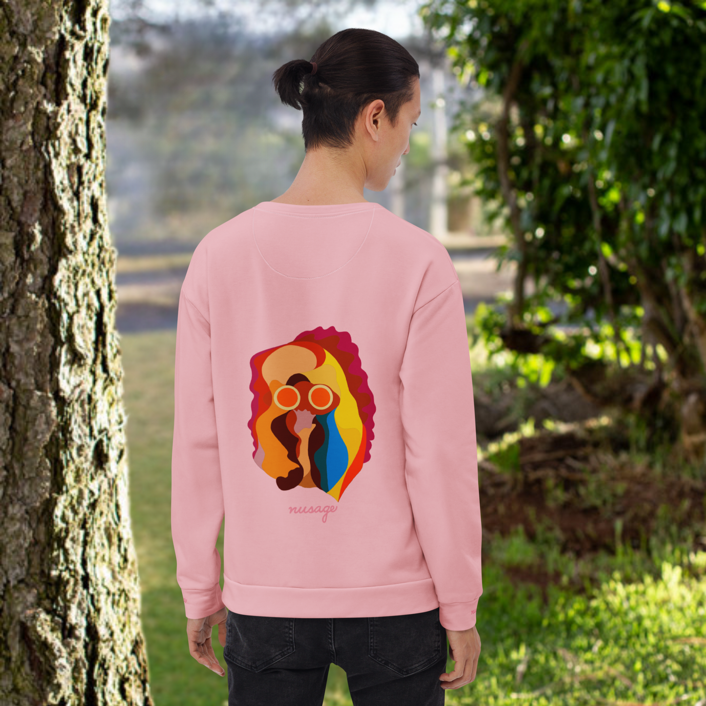 Awaken in Peony Fire Men's Unisex Sweatshirt