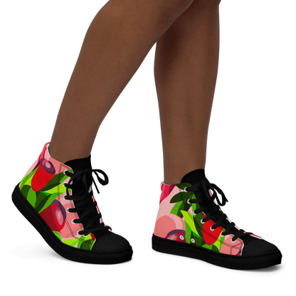 Aurora Dancing in Tulips High Top Shoes