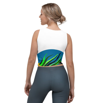 Canine Grass Crop Top (White)