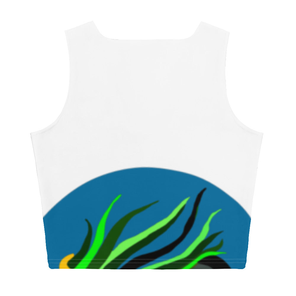 Canine Grass Crop Top (White)