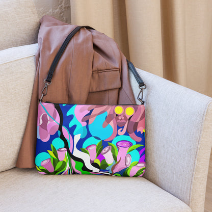 Swimming in Lilac Tulips Crossbody Bag