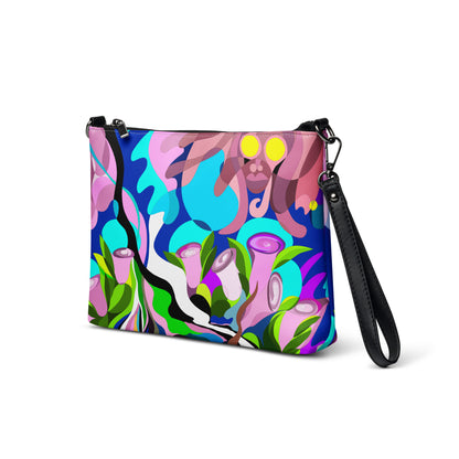 Swimming in Lilac Tulips Crossbody Bag