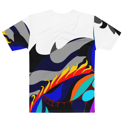 in Blaze Men's T-shirt (White)