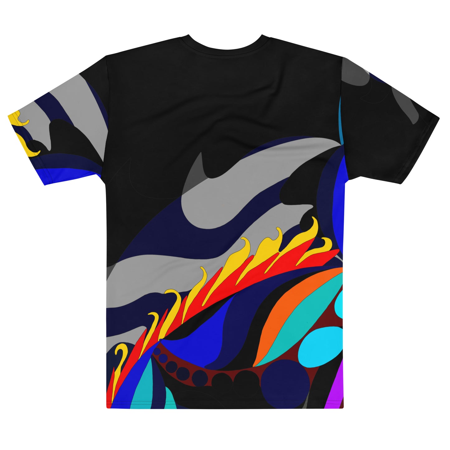 in Blaze Men's T-shirt (Black)