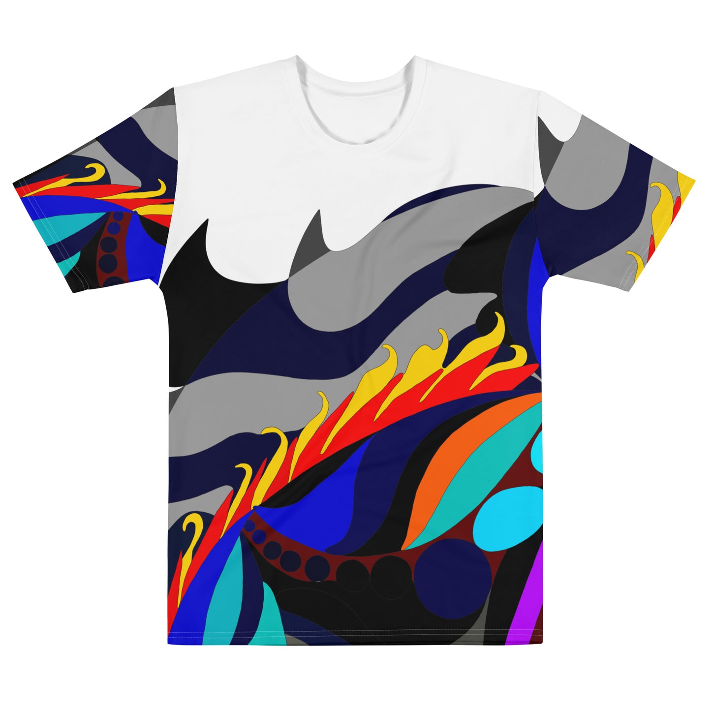 in Blaze Men's T-shirt (White)