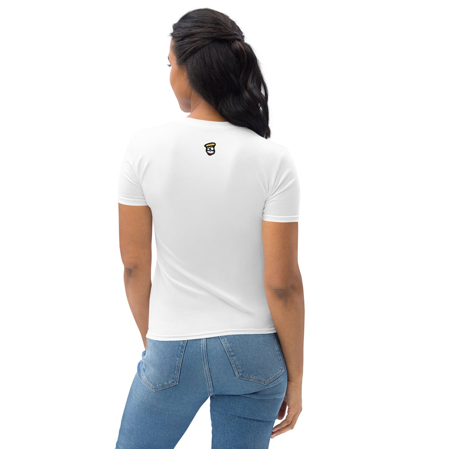 Sweet Finesse White with Black Accent Women's T-shirt (White)