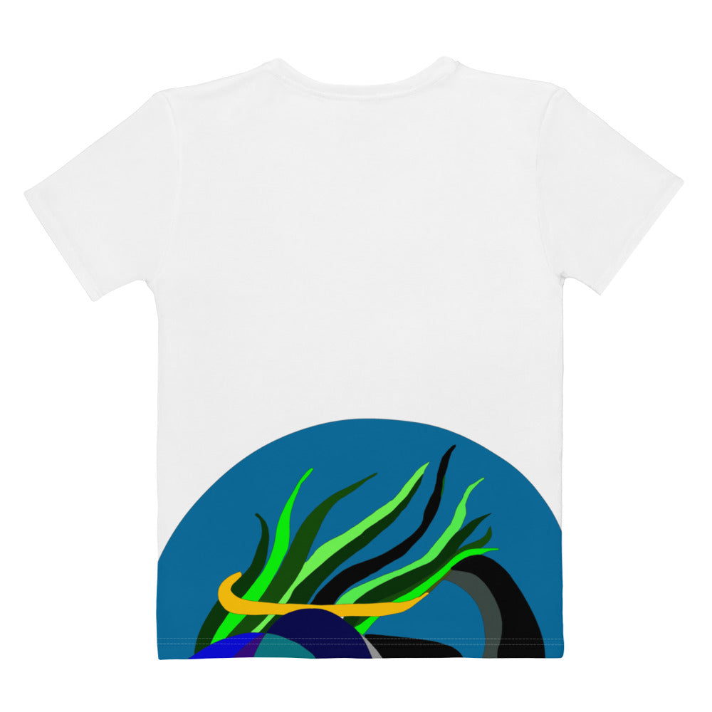 in Blaze Women's T-Shirt (White)