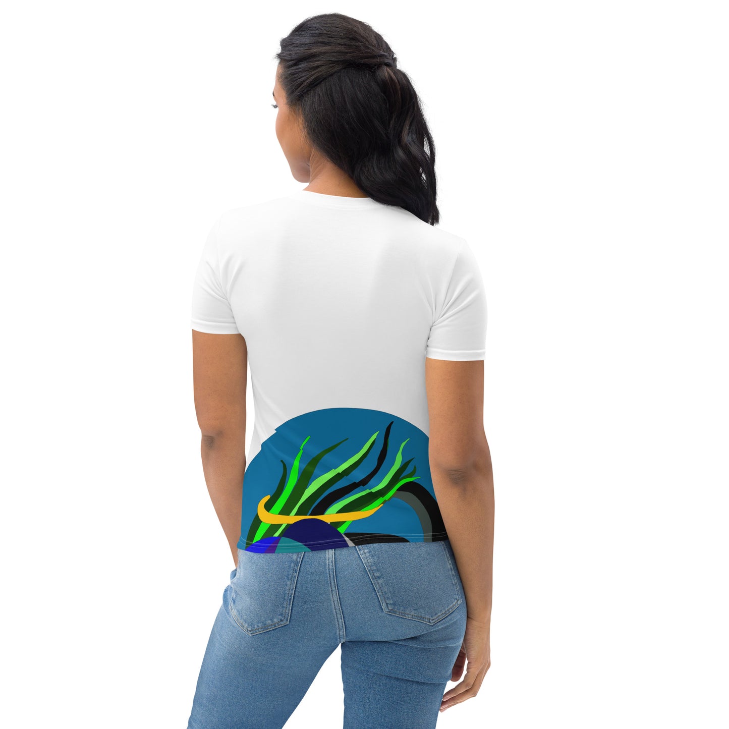 in Blaze Women's T-Shirt (White)