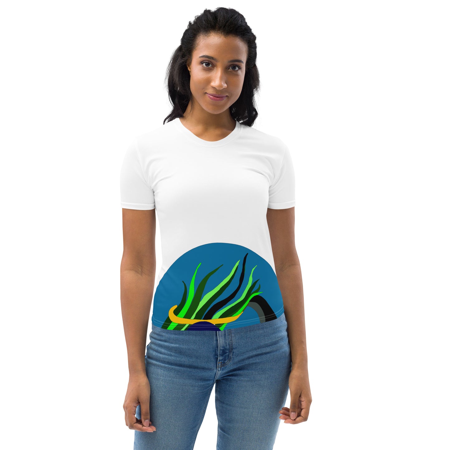 in Blaze Women's T-Shirt (White)