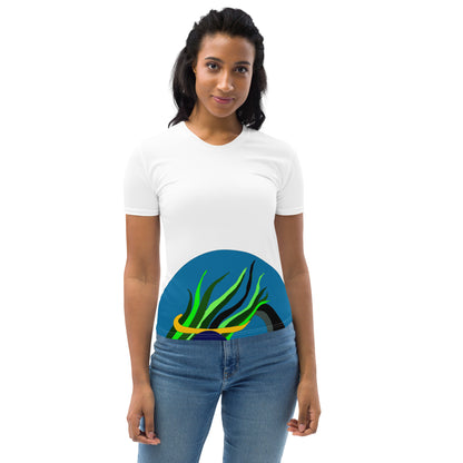 in Blaze Women's T-Shirt (White)