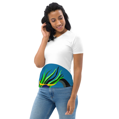 in Blaze Women's T-Shirt (White)