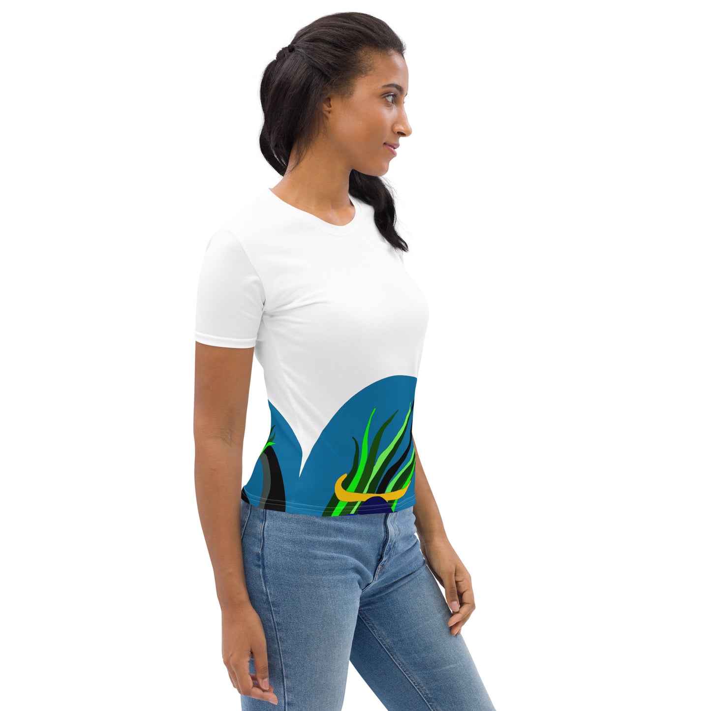 in Blaze Women's T-Shirt (White)