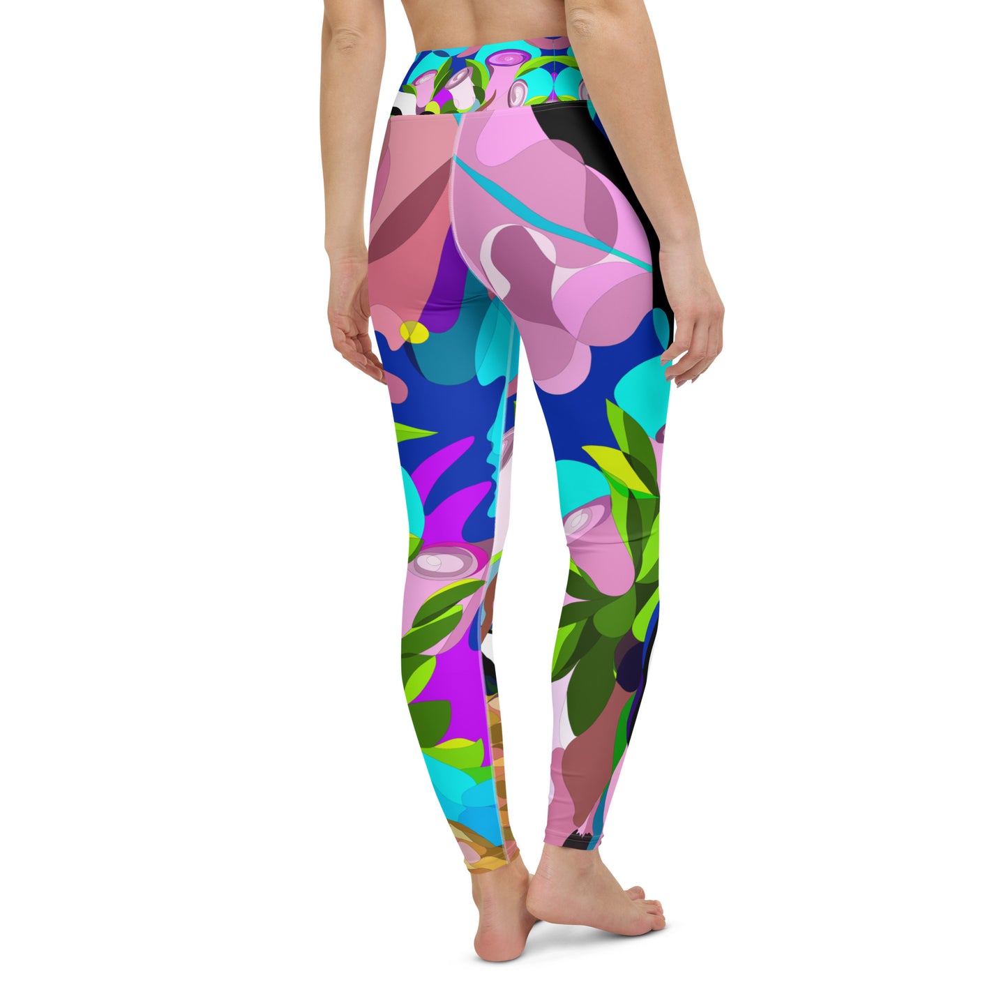 Swimming in Tulips Yoga Leggings Lilac
