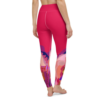 Valentine Pink "Jubilee" Yoga Leggings