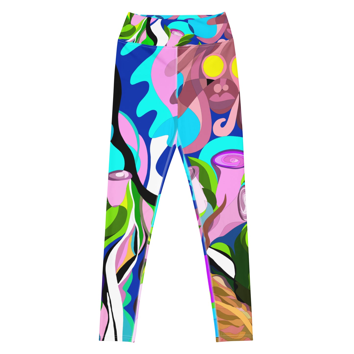 Swimming in Tulips Yoga Leggings Lilac