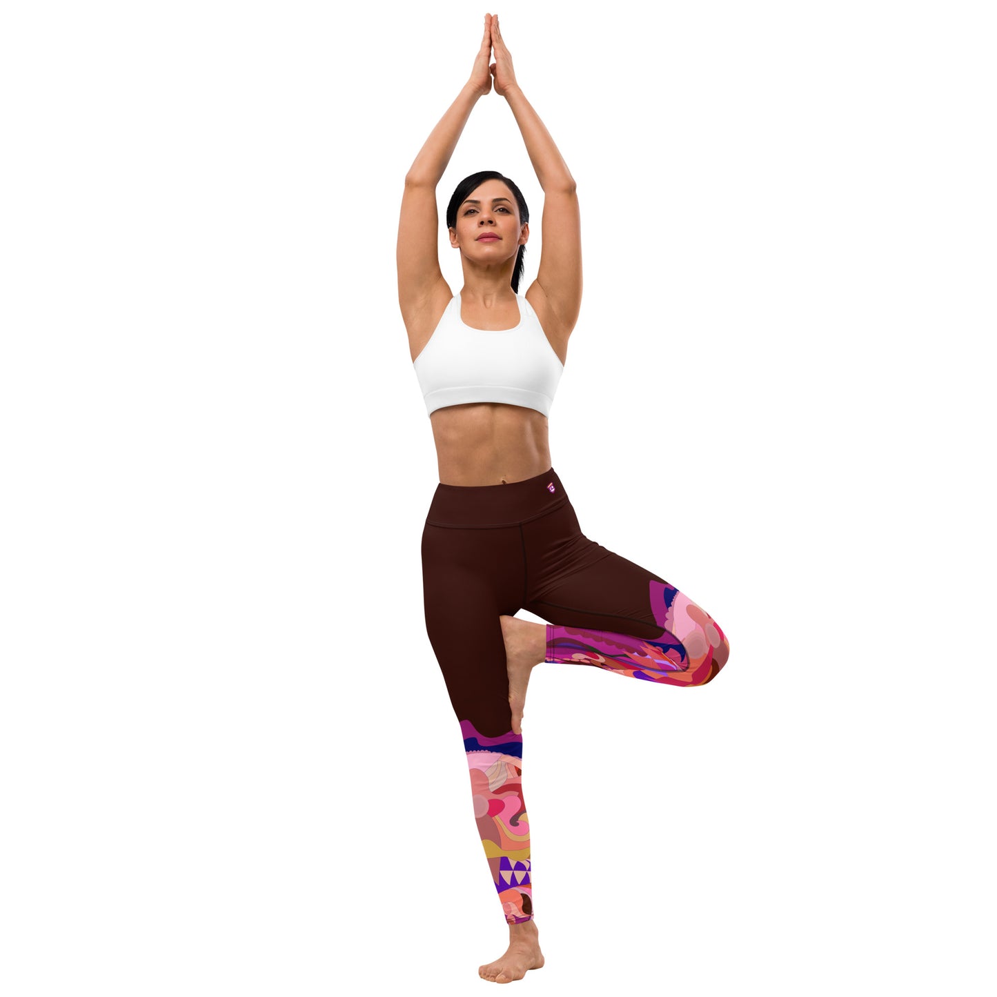 Deep Brown "Jubilee" Yoga Leggings