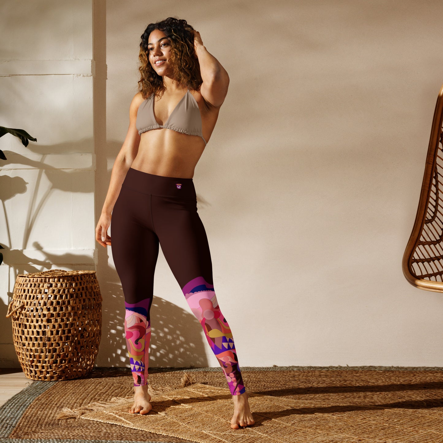 Deep Brown "Jubilee" Yoga Leggings