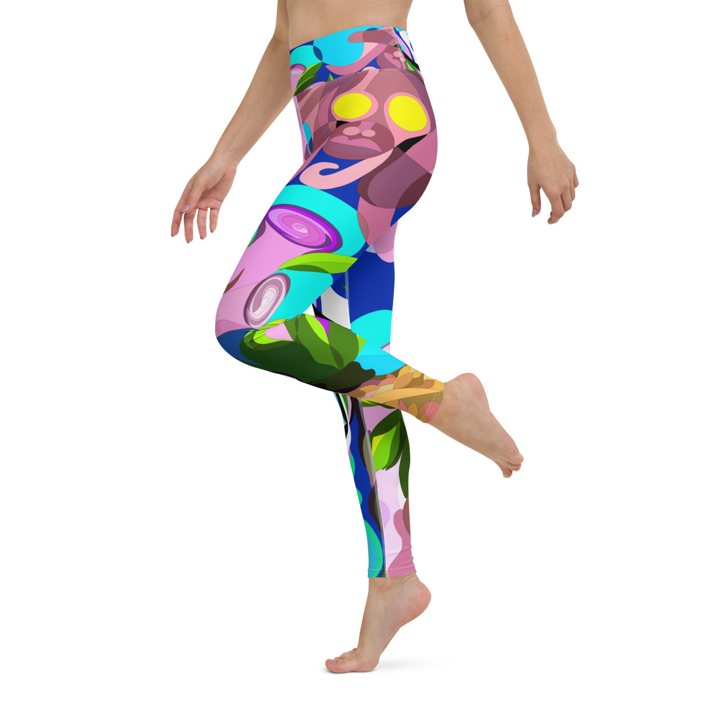 Swimming in Tulips Yoga Leggings Lilac