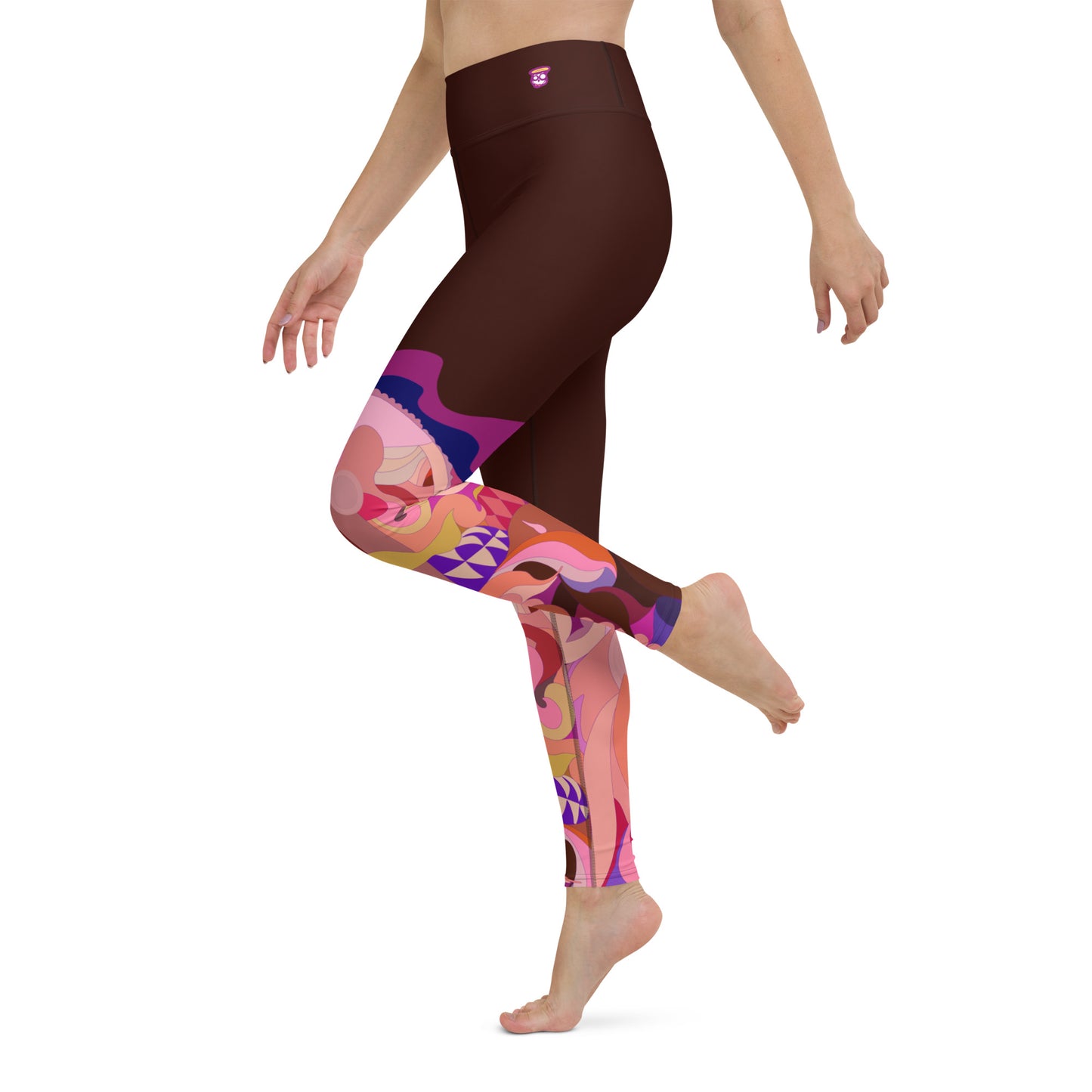 Deep Brown "Jubilee" Yoga Leggings