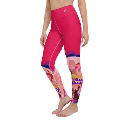 Valentine Pink "Jubilee" Yoga Leggings
