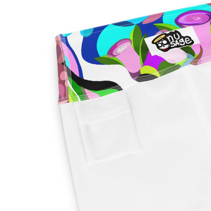 Swimming in Tulips Yoga Leggings Lilac