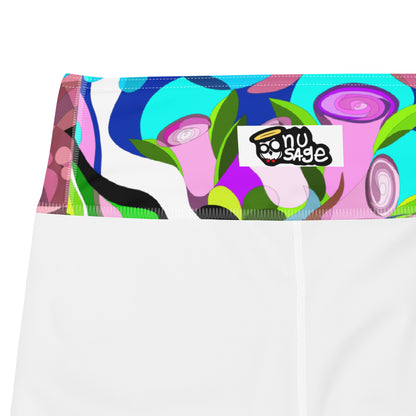 Swimming in Tulips Yoga Leggings Lilac