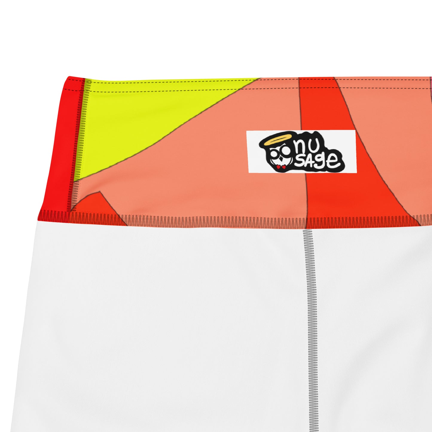 Fluorescent Red Yoga Leggings