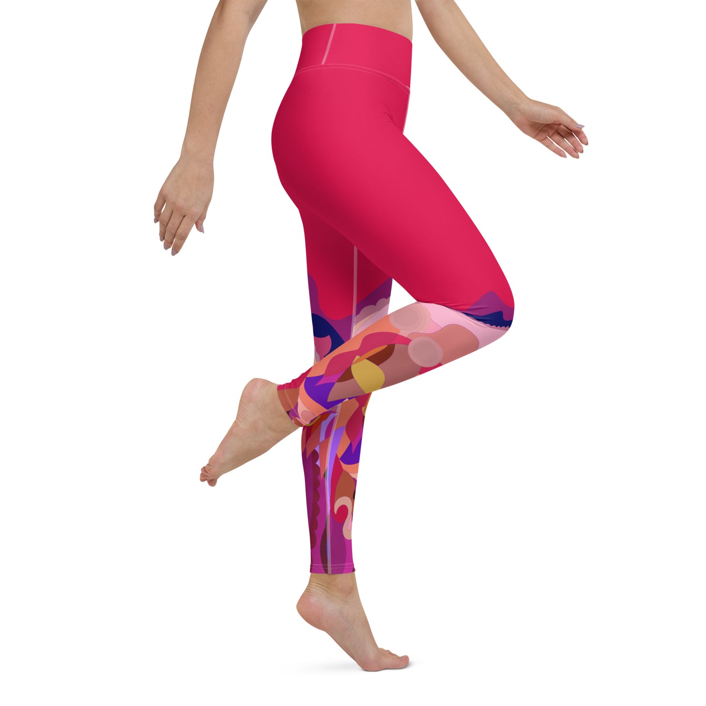 Valentine Pink "Jubilee" Yoga Leggings