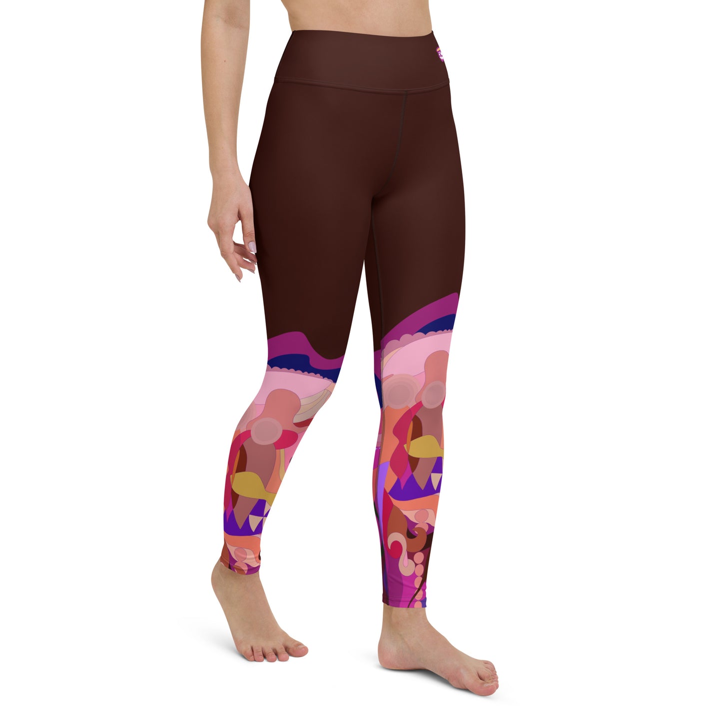 Deep Brown "Jubilee" Yoga Leggings