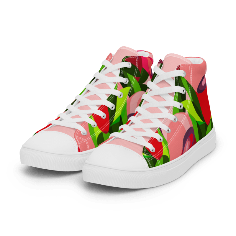 WOMEN'S Dancing in Tulips High Tops (White)