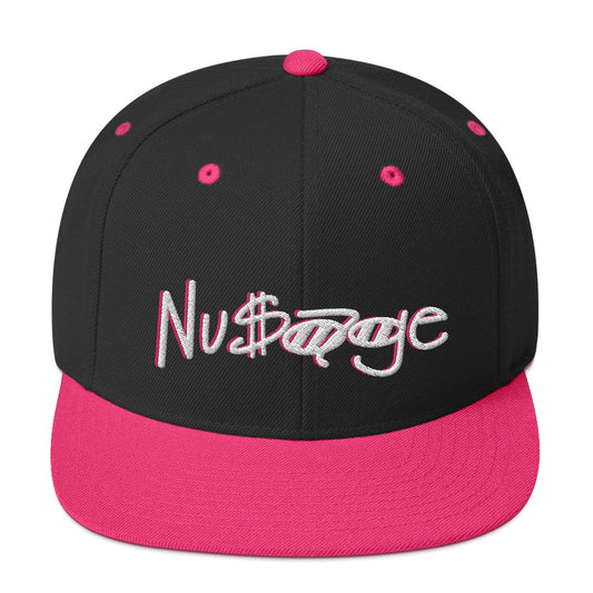 Hot Pink NuSage Emblem Snapback Hat