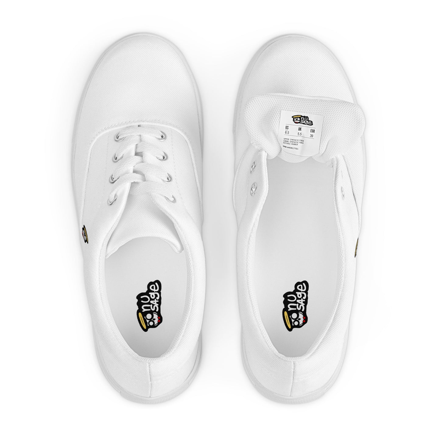 White "The Classic's" Low Lace-up Canvas Shoes (Men's)