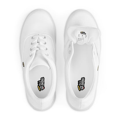 White "The Classic's" Low Lace-up Canvas Shoes (Men's)