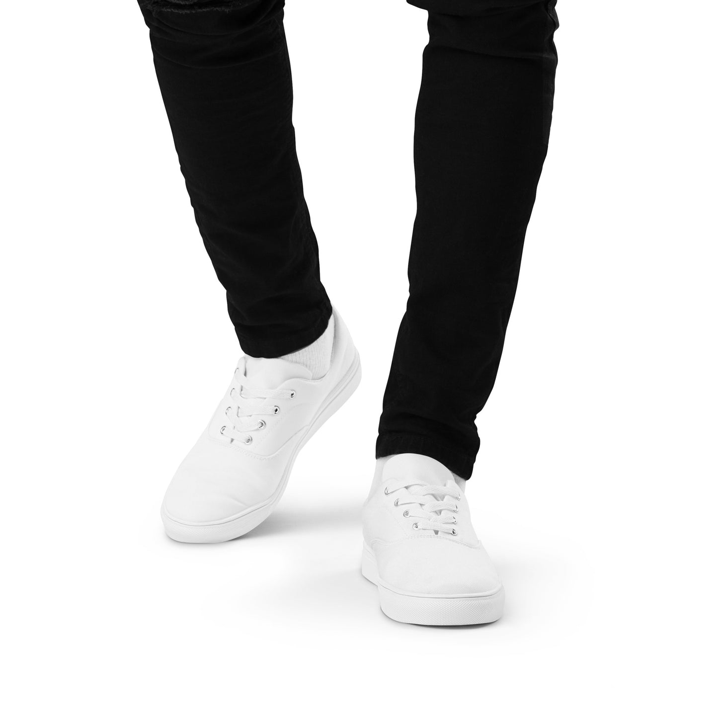 White "The Classic's" Low Lace-up Canvas Shoes (Men's)
