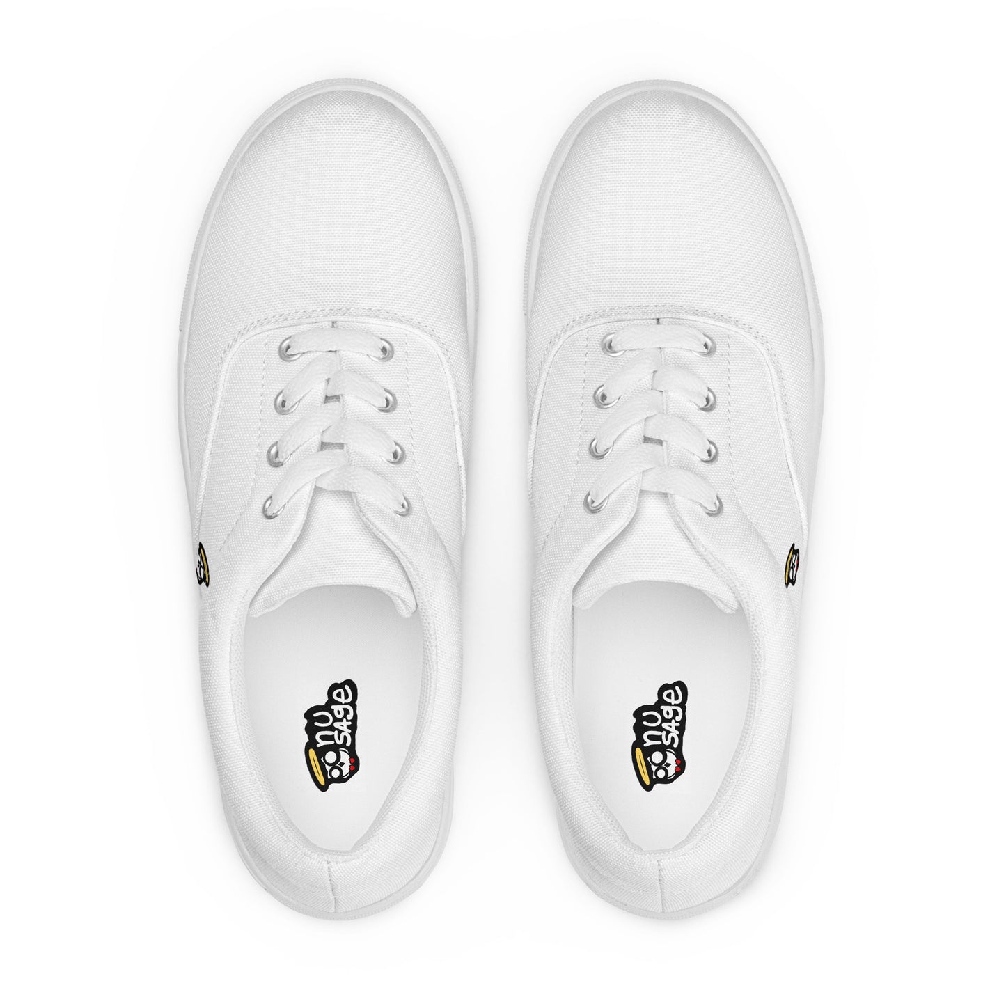 White "The Classic's" Low Lace-up Canvas Shoes (Men's)