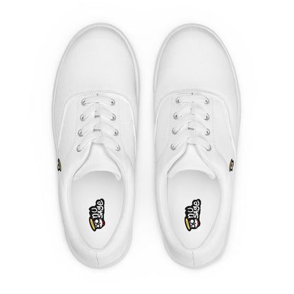 White "The Classic's" Low Lace-up Canvas Shoes (Men's)