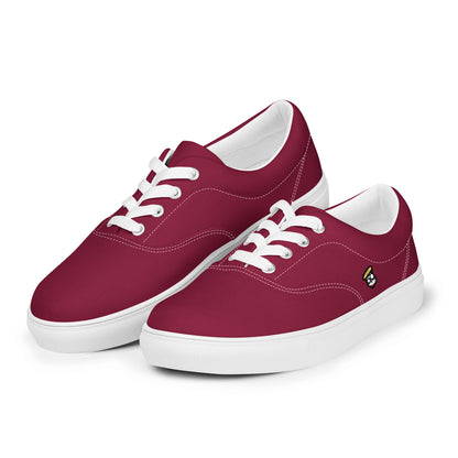 Cranberry Burgundy "The Classic's" Low Lace-up Canvas Shoes (Men's)