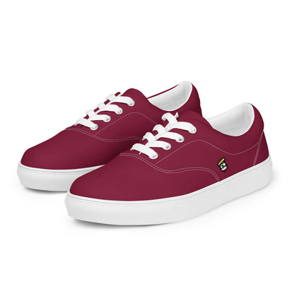 Cranberry Burgundy "The Classic's" Low Lace-up Canvas Shoes (Men's)
