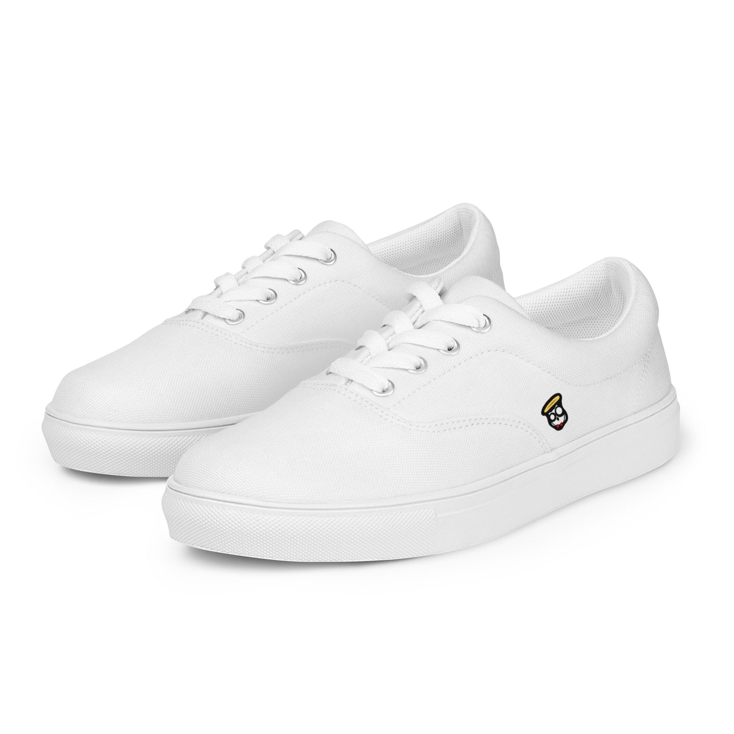 White "The Classic's" Low Lace-up Canvas Shoes (Men's)