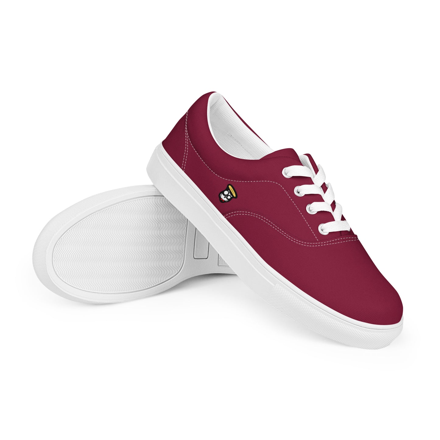 Cranberry Burgundy "The Classic's" Low Lace-up Canvas Shoes (Men's)
