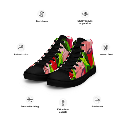 Aurora Dancing in Tulips High Top Shoes